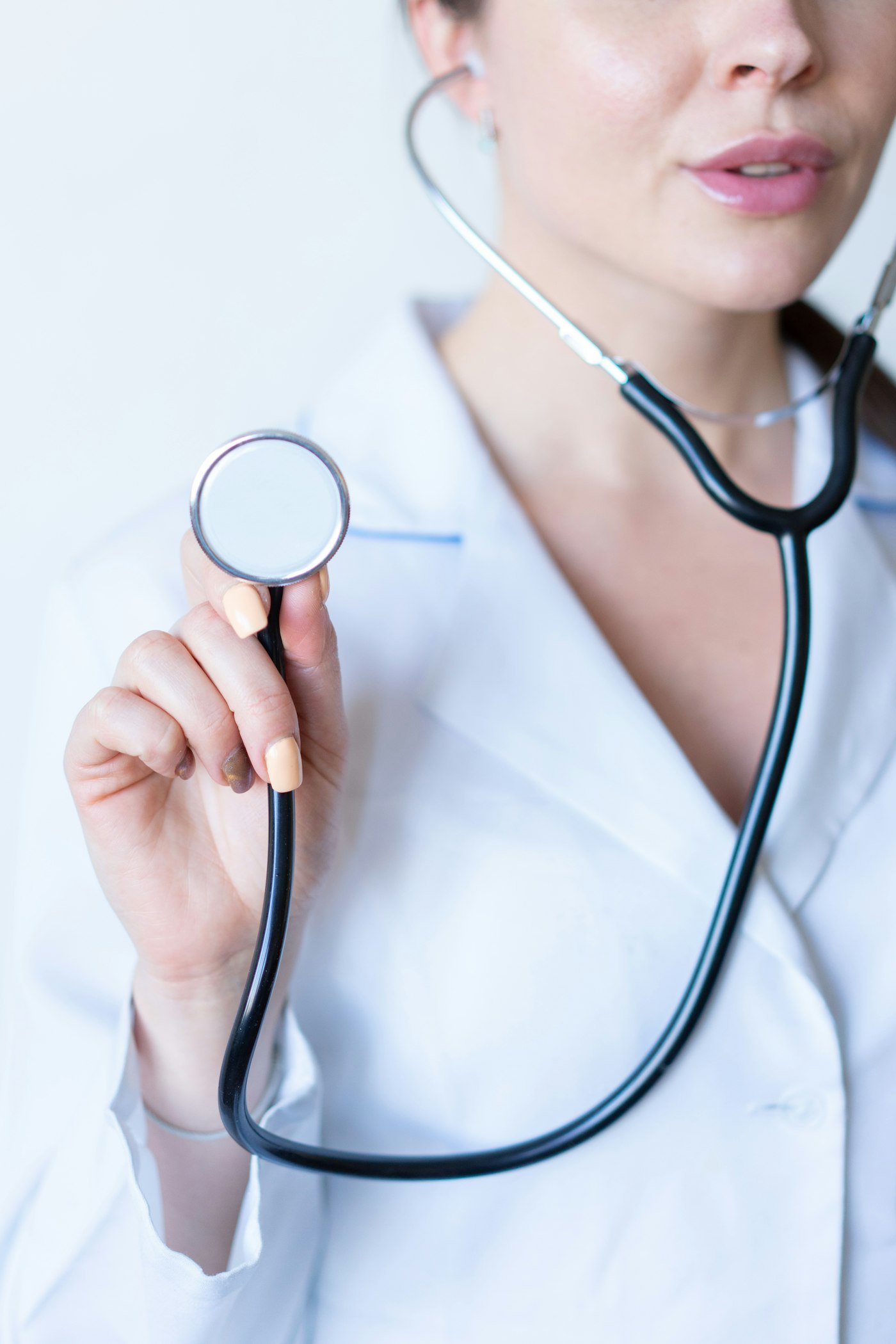 Doctor with a stethoscope at the clinic